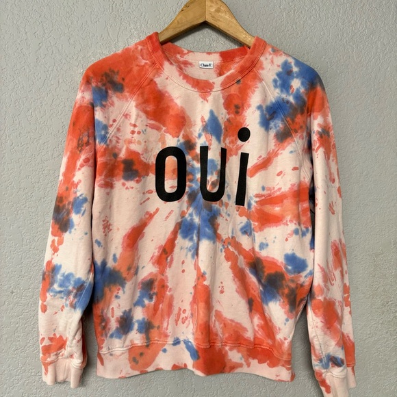 Clare V. OUI Tie Dye Sweatshirt Size S - Picture 2 of 6